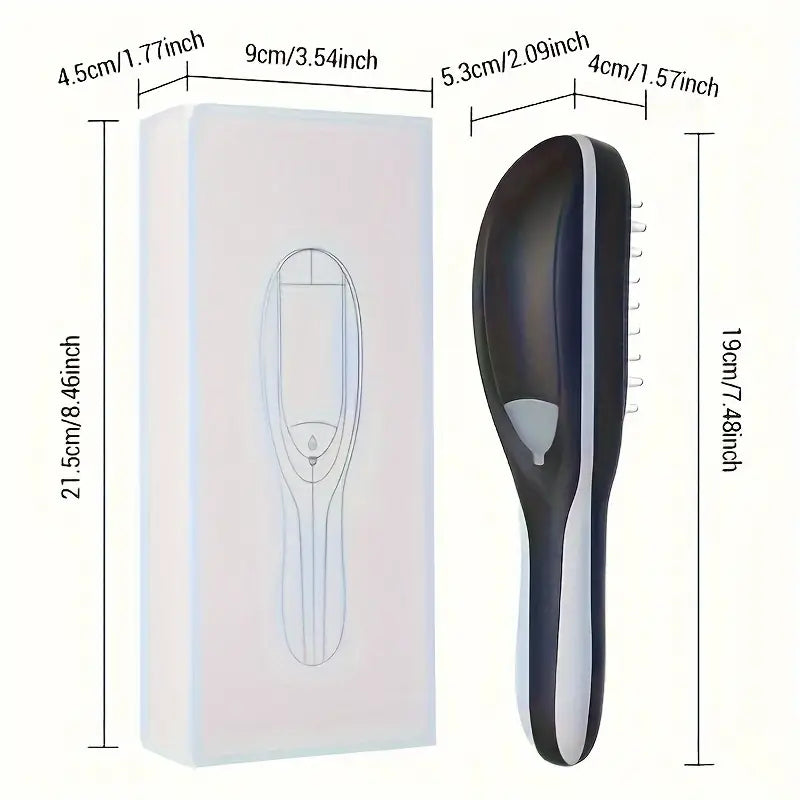Electric Scalp Massager Comb – Anti-Hair Loss, Infrared Blue Light for Hair Growth