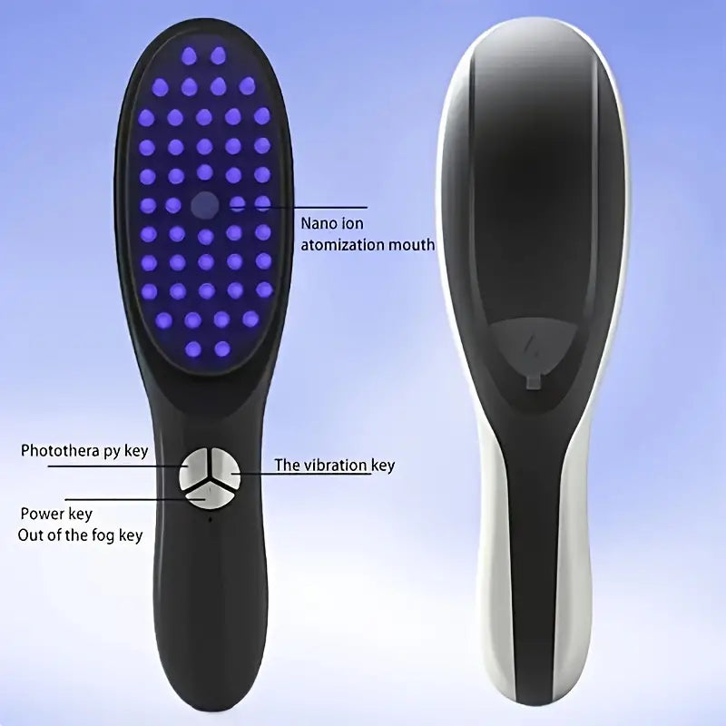 Electric Scalp Massager Comb – Anti-Hair Loss, Infrared Blue Light for Hair Growth