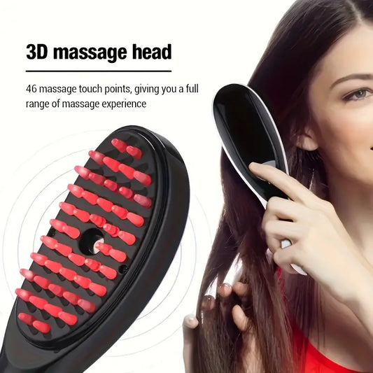 Electric Scalp Massager Comb – Anti-Hair Loss, Infrared Blue Light for Hair Growth